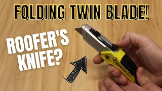 BEST ROOFER'S KNIFE? - STANLEY TWIN BLADE FOLDING RETRACTABLE UTILITY KNIFE (#FMHT10502) - REVIEW