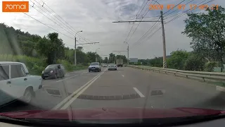 70mai Smart Dash Cam Pro аварийное видео.