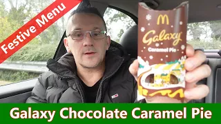 McDonalds Galaxy Chocolate Caramel Pie | Festive Menu Item | NEW Christmas Menu 2023