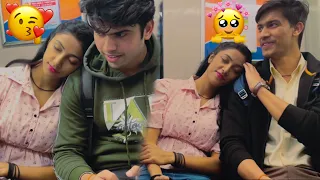 SLEEPING ON STRANGERS IN THE METRO PRANK || part - 2  || EPIC REACTIONS || Fit Punom