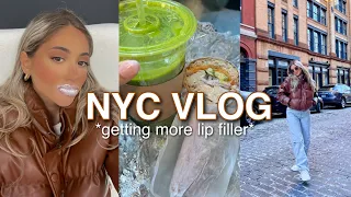 VLOG: getting lip filler in nyc *BEFORE & AFTER - FULL EXPERIENCE*