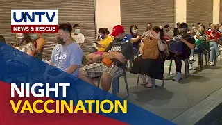 Manila, Quezon City, at Valenzuela City, may night vaccination