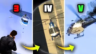 Taking Down a Helicopter in GTA Games (Evolution)