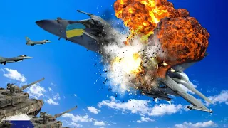 Today! Russian fighter jet was destroyed by Ukraine's deadly force – arma 3