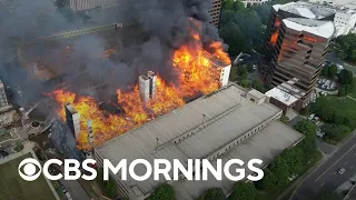 1 dead, 1 missing after massive fire erupts at Charlotte construction site
