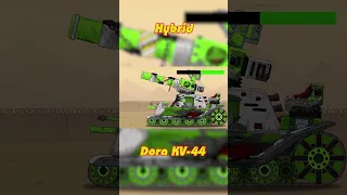 Evolution Battle: Hybrid VS Dora KV-44 | #tanks #homeanimations #gerand