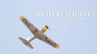 BT-13 Open Canopy Flight / Brookshire, Texas