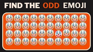 Find The ODD Emoji | Emoji Quiz | Easy, Medium, Hard Levels |  Odd One Out Puzzle