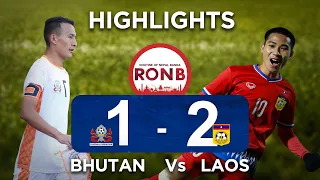 Bhutan vs Laos Highlights || Prime Minister's Three Nations Cup 2023