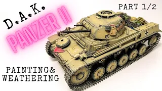 PAINTING and WEATHERING a PANZER 2 Part 1/2 (1/35, Tamiya)