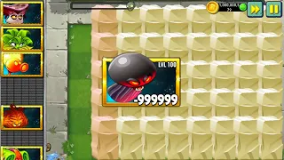 PvZ2 Challenge - Every Plants vs 99 Stone Slabs with 1 Plant-Food - Who Will Win ?