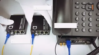 Connecting IP Phone & mini PC over 1 Single Fiber Optical Strand without additional Ethernet Switch