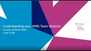 WEBINAR - Understanding your ARRS Team