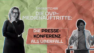 Die Pressekonferenz als Überfall: Übersetz' mir die ÖVP Medienauftritte, Natascha Strobl