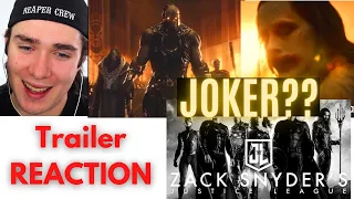 The SNYDER CUT trailer 2 REACTION ...the JOKER is good?!?