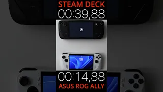 СКОРОСТЬ ВКЛЮЧЕНИЯ Asus Rog Ally vs Steam Deck