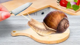 🐌 Miniature Snail Challenge! Can You Guess the Secret Sauce?