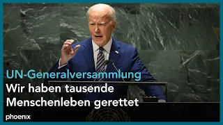 Rede von Joe Biden bei der UN-Generalversammlung am 19.09.23