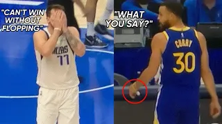 *FULL AUDIO* Steph Curry Gets HEATED At Luka Doncic After Saying That He Flopped: “What You Say?”👀