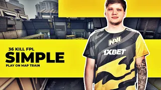 S1mple 36 Kill FPL Play On Map Train CS:GO