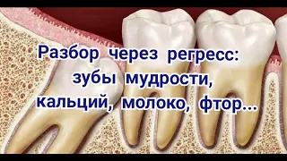 Разбор через регресс: зубы мудрости, кальций, молоко, фтор...