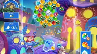 Bubble Witch 2 Saga Level 1886 with no booster & 2 bubbles left