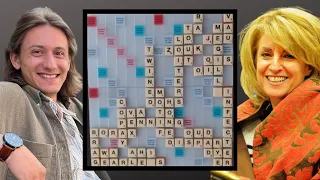 Intense Scrabble Match Between Top Players