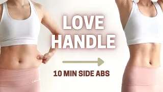 LOVE HANDLE & MUFFIN TOP WORKOUT | 10 min Side Abs Intense Burn ~ Emi