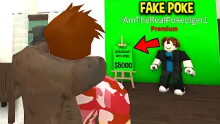 I Found A FAKE POKE Trying to SCAM My Fans.. (Roblox)