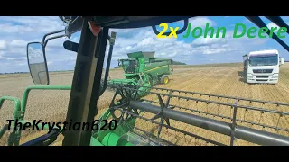 🌾Dwa Jelonki Na Jednym Polu!?🔥ŻNIWA 2023! 2x John Deere🌾