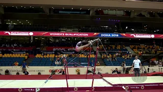 MOHAMED Mandy (EGY) - 2018 Artistic Worlds, Doha (QAT) - Qualifications Uneven Bars