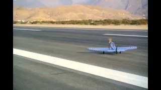 World Models Mustang P51D 30cc Maiden crash