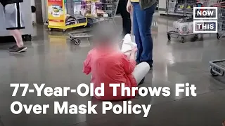 Woman Sits on Floor in Anti-Mask Temper Tantrum | NowThis