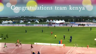 Kenya wins Gold in 4 x 4 men final   African Athletics Championships Mauritius 2022