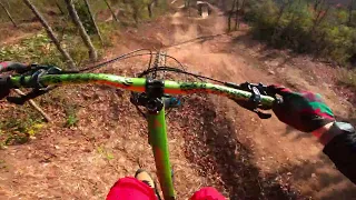 full pov of the new gunslinger trail at heritage trails