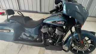 2022 Indian Chieftain Dark Horse Icon in Blue Slate Metallic