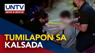 Motorcycle rider, tumilapon at nasugatan matapos masalpok sa isa pang motorsiklo