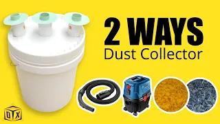 How to make 2 WAYS Cyclone Dust Collector - DIY