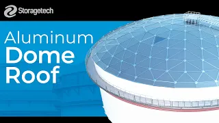 Storagetech | Self-Supported Lightweight Storage Tank Roofs with Aluminum Geodesic Dome Roofs