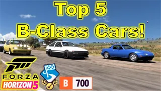 Top 5 Fastest B-Class Cars for Road Racing in Forza Horizon 5!