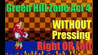 Can you Beat Green Hill Act 4 WITHOUT Pressing Right or Left? - Roblox Classic Sonic Simulator