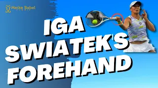 Iga Swiatek's Forehand and Athletic Genius - Footwork and Court Coverage