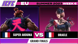 Super Akouma (Akuma) vs Oracle (Anna) ICFC Tekken 7 - EU: Summer 2023 - Week 6 Grand Finals