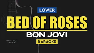 Bon Jovi - Bed Of Roses (Karaoke with Lyrics) Lower Key