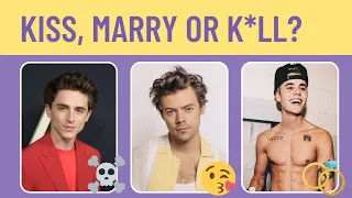 Who Would You Kiss, Marry  Or K*ll? CELEBRITY Edition