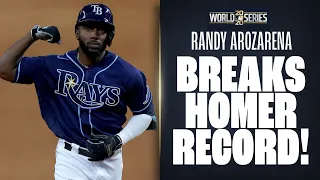 Rays' Randy Arozarena BREAKS home run record with 9th HR of Postseason!