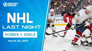 NHL Last Night: All 23 Goals and Scores on March 24, 2023