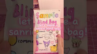 making a sanrio blind bag! #sanrio #mymelody #hellokitty #cinnamoroll #papercraft #asmr #craft #diy