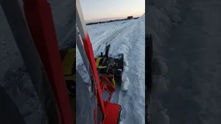 Минитрактор переломка с шнеком #snow #machinery #tractor