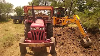 My Old JCB 3dx vs New JCB 3dx Xtra Loading Mud in Tata 2518 Truck and Tata 2518 Tipper Well Gadi